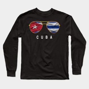 Cuba  Sunglasess Long Sleeve T-Shirt